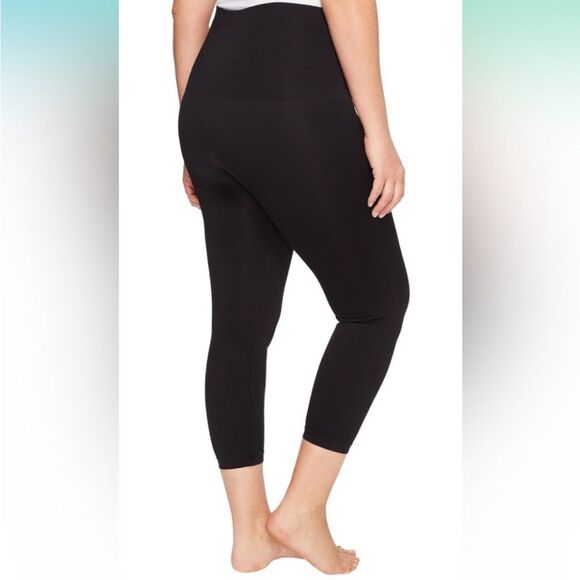 NWT SPANX Look At Me Now Very Black Cropped Leggings Plus Size 1X‎ 20099P - Picture 2 of 7